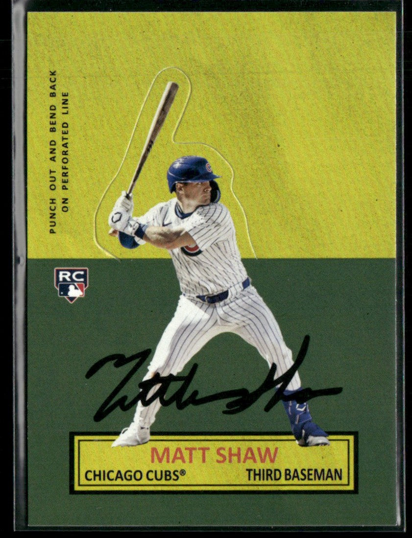 Matt Shaw 2025 Topps Stand-Ups RC #64SU-20 Chicago Cubs