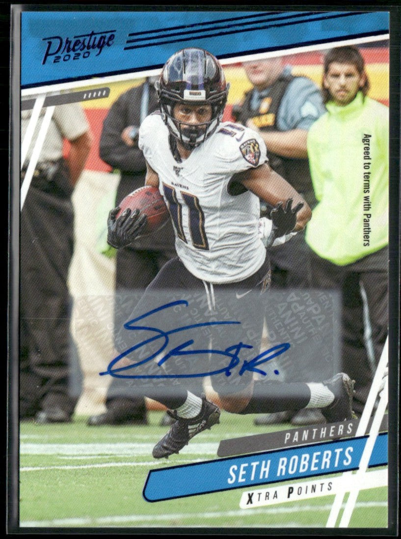 Seth Roberts 2020 Panini Prestige Xtra Points Signatures Blue AUTO #151