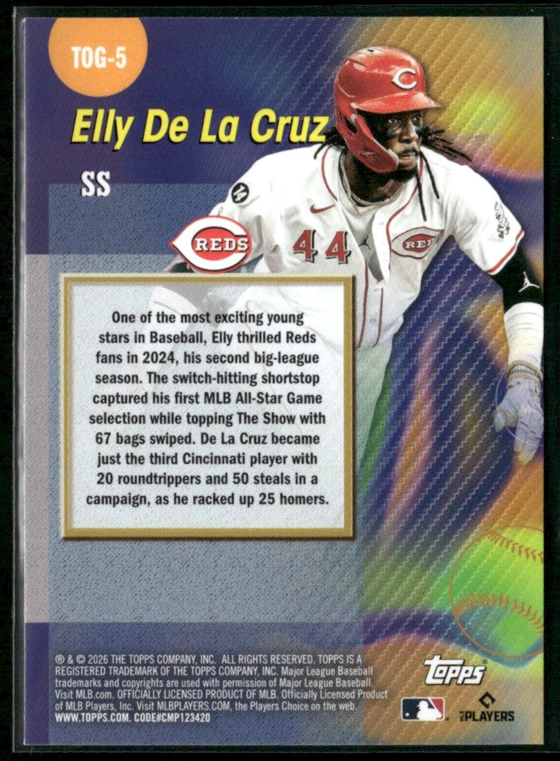 Elly De La Cruz 2026 Topps Titans of the Game #TOG-5 Cincinnati Reds