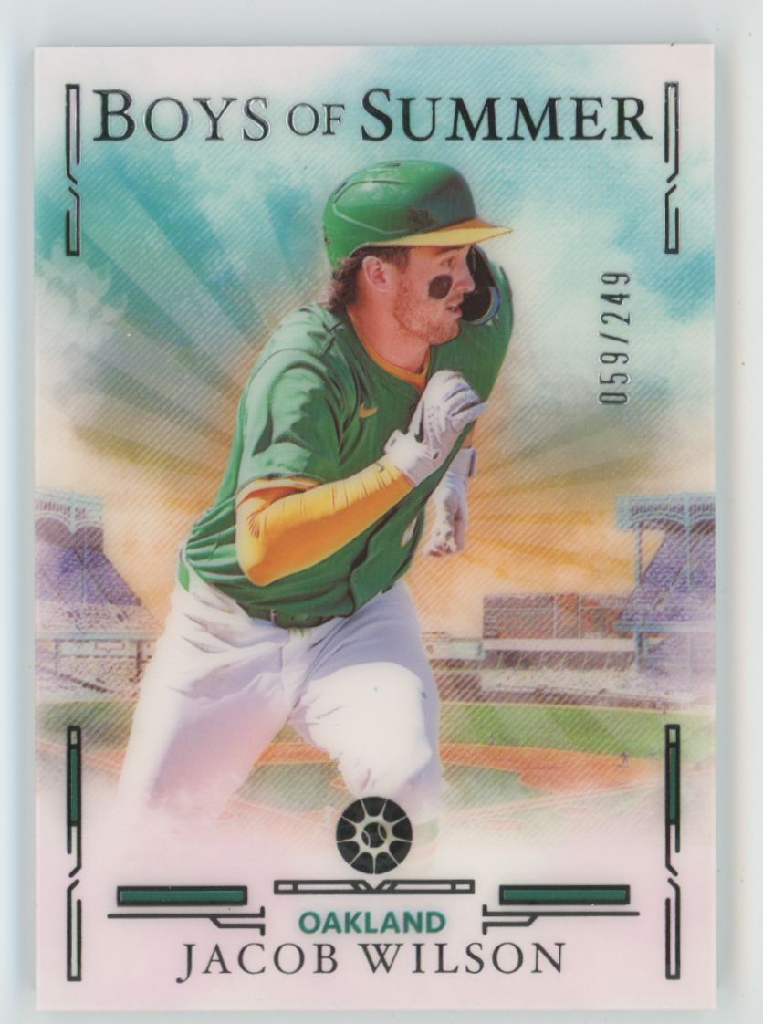 Jacob Wilson 2025 Panini Boys of Summer /249 #6 Oakland Athletics