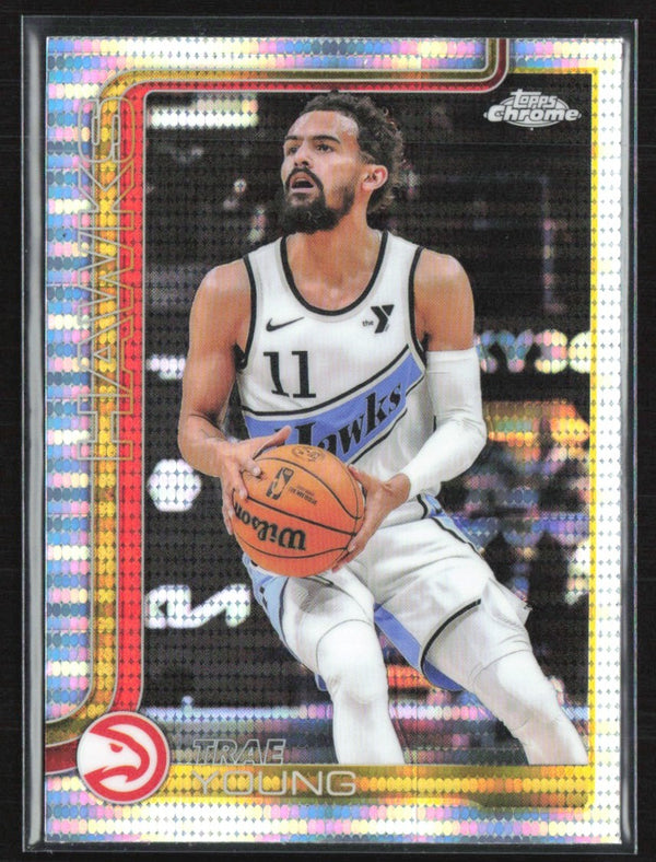 Trae Young 2025 Topps Chrome Pulsar Refractor #5 Atlanta Hawks