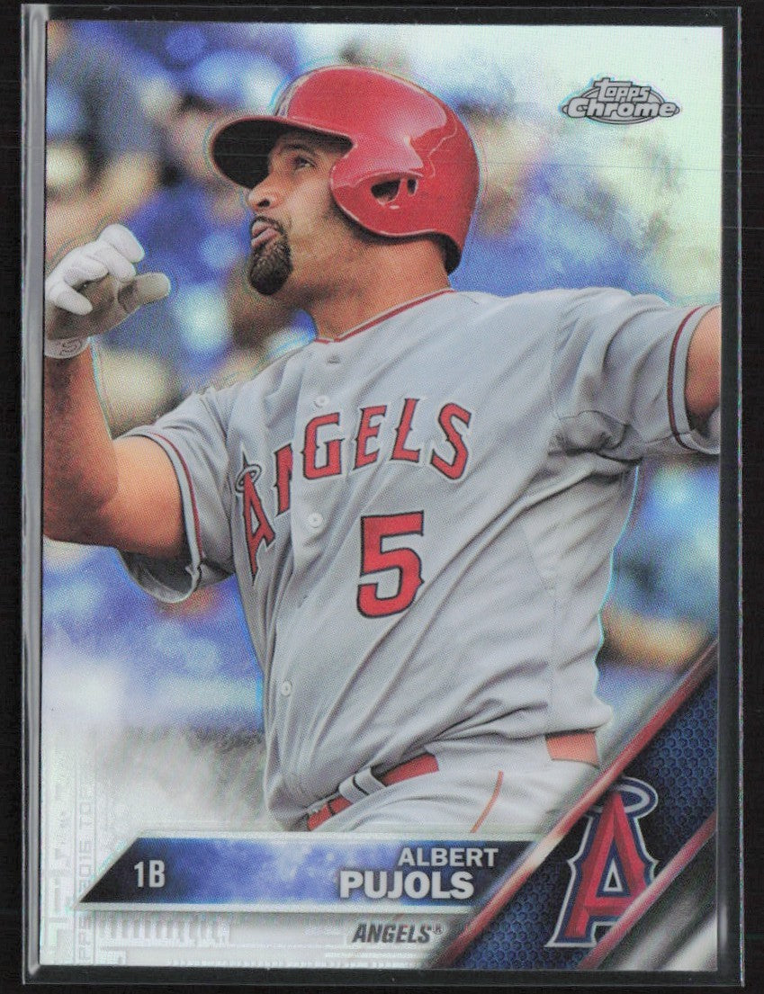 Albert Pujols 2016 Topps Chrome Refractor #46 Los Angeles Angels