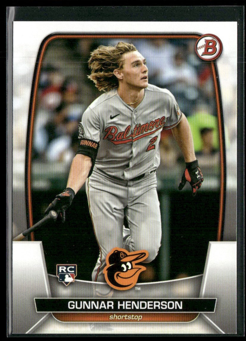 Gunnar Henderson 2023 Bowman RC #65 Baltimore Orioles