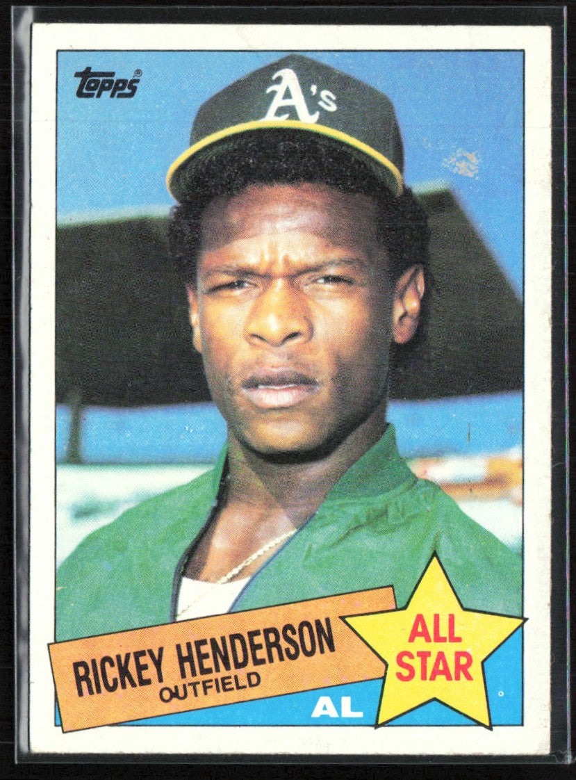 Rickey Henderson 1985 Topps All-Star #706 Oakland Athletics