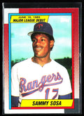 Sammy Sosa 1989 Topps Major League Debut RC #120 Texas Rangers