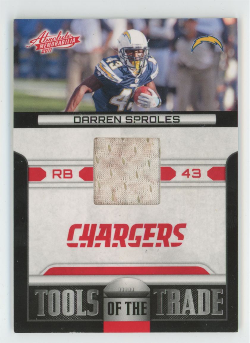 Darren Sproles 2011 Panini Absolute Memorabilia Tools of the Trade /250 Jersey