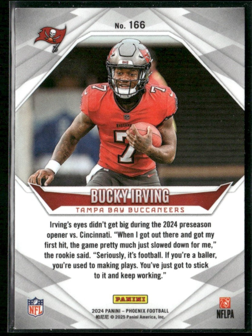 Bucky Irving 2024 Panini Phoenix RC #166 Tampa Bay Buccaneers
