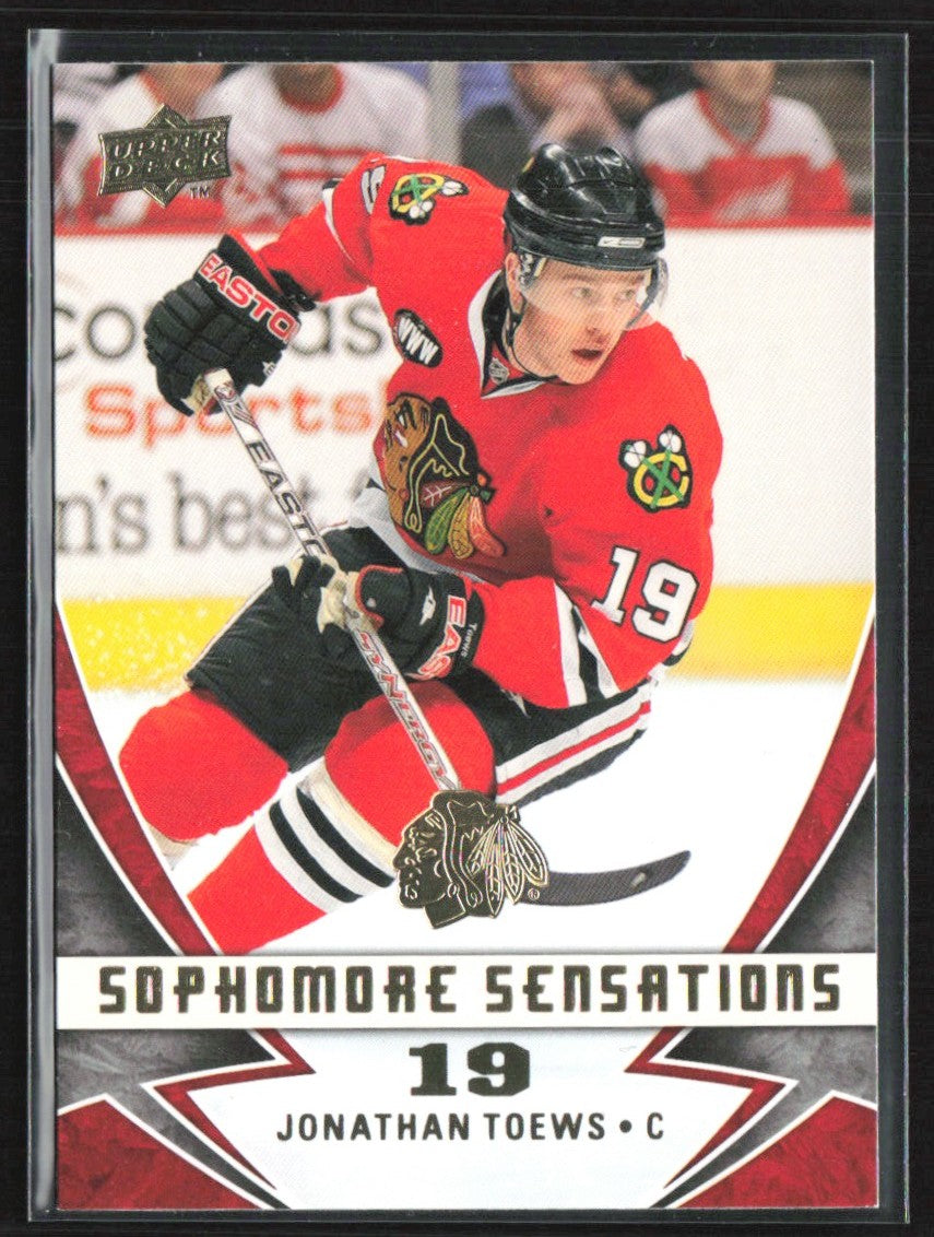 Jonathan Toews 2008 Upper Deck Sophomore Sensations #SS2 Chicago Blackhawks