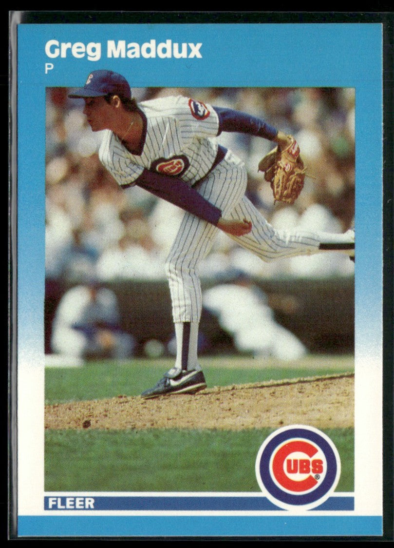 Greg Maddux 1987 Fleer Update #U-68 Chicago Cubs
