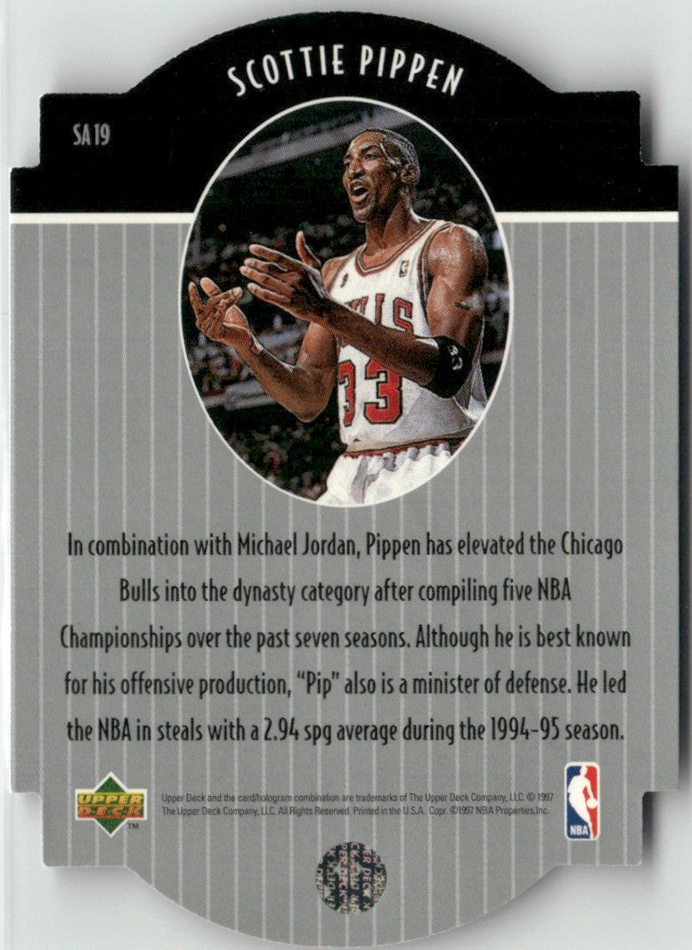 Scottie Pippen 1997 Upper Deck Star Attractions #SA19 Chicago Bulls