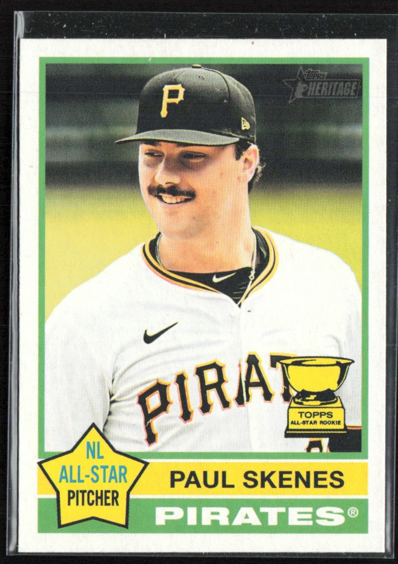 Paul Skenes 2025 Topps Heritage #60 Pittsburgh Pirates