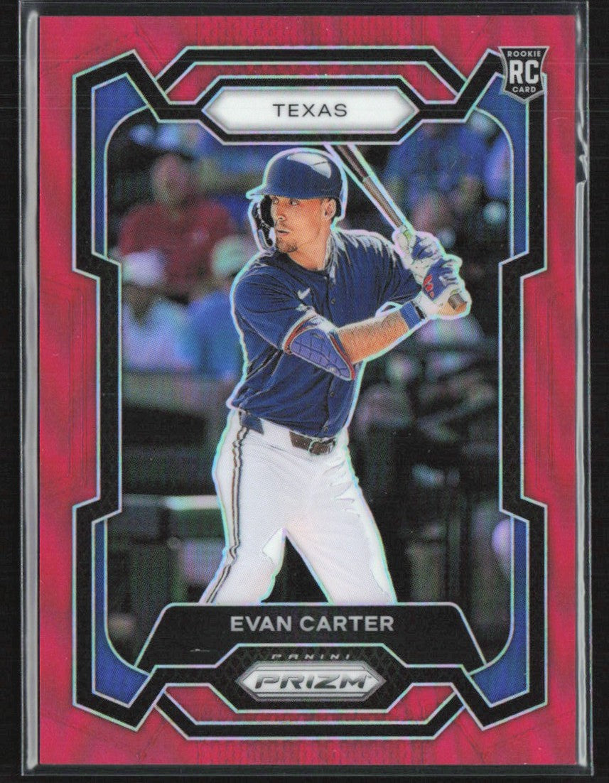 Evan Carter 2024 Panini Prizm Red RC /299 #274 Texas Rangers