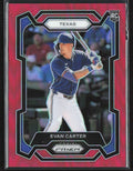 Evan Carter 2024 Panini Prizm Red RC /299 #274 Texas Rangers