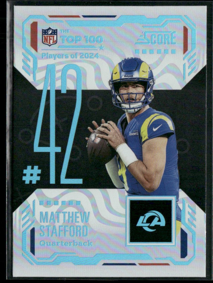 Matthew Stafford 2025 Panini Score The Top 100 Players of 2024 #42