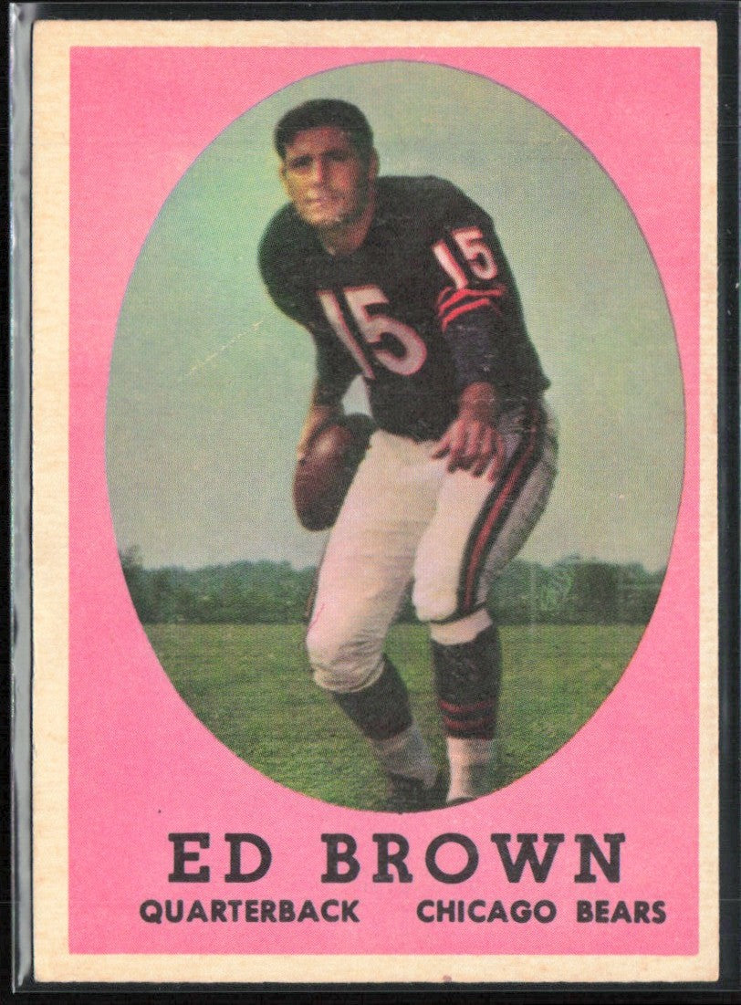 Ed Brown 1958 Topps #123 Chicago Bears