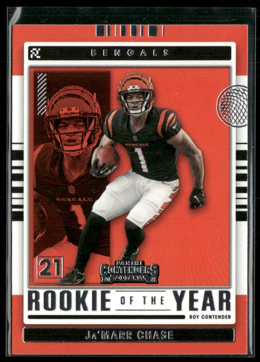 Ja'Marr Chase 2021 Panini Contenders Rookie of the Year #ROY-JCH