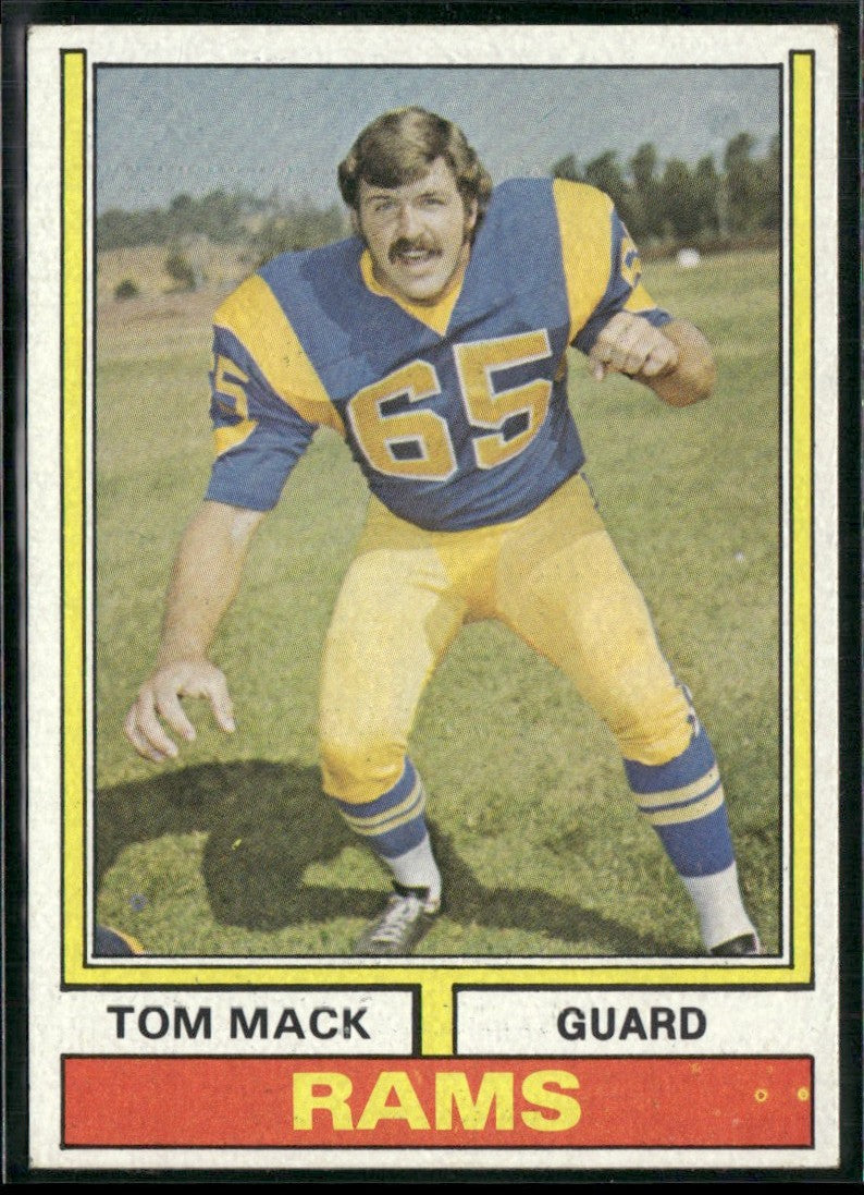 Tom Mack 1974 Topps #126 Los Angeles Rams