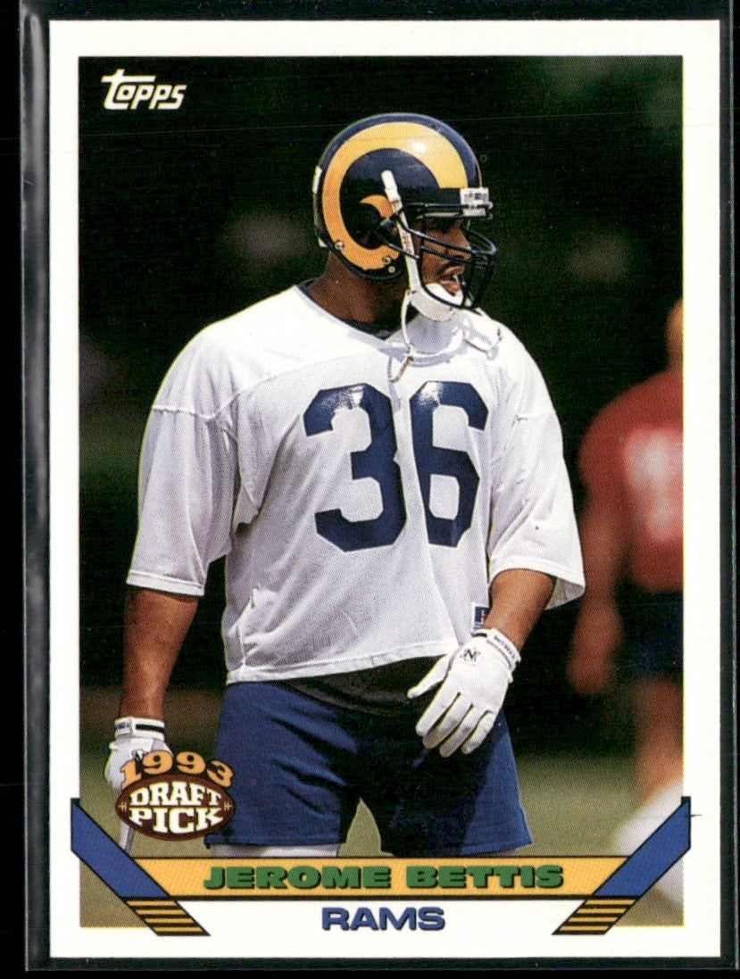 Jerome Bettis 1993 Topps RC #166 Los Angeles Rams