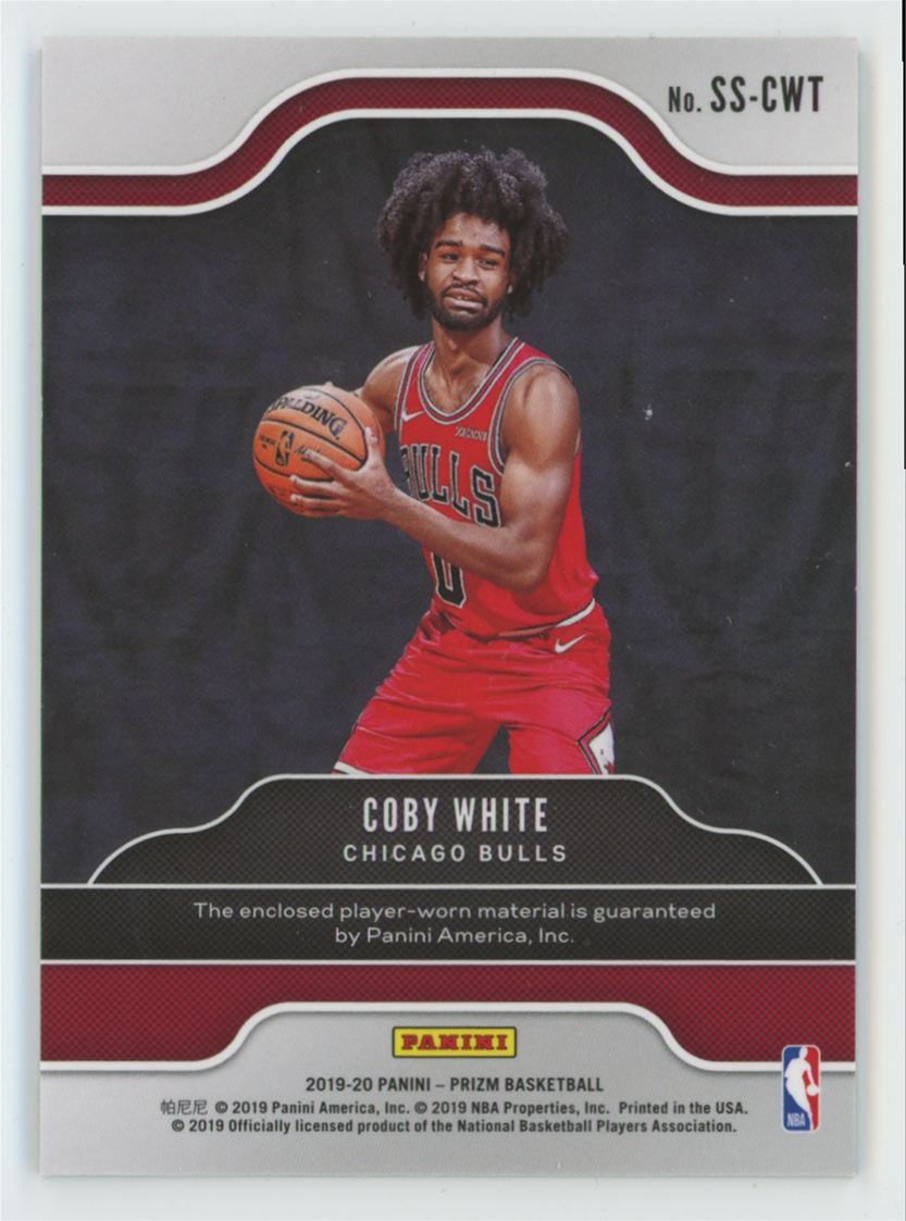 Coby White 2019 Panini Prizm Sensational Swatches RC Jersey #SS-CWT