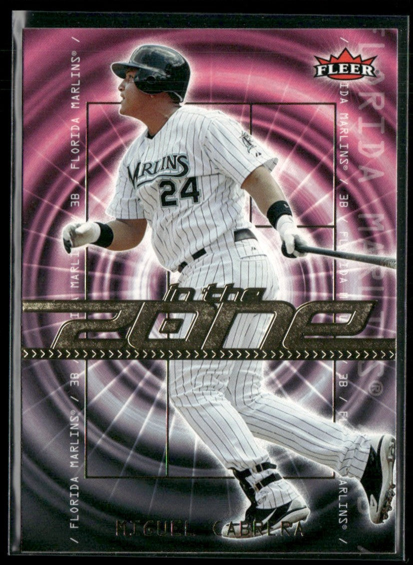 Miguel Cabrera 2007 Fleer In the Zone #IZ-MC Florida Marlins