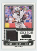 Tre Tucker 2023 Panini Contenders Rookie Ticket Variations RC Jersey #TS35V