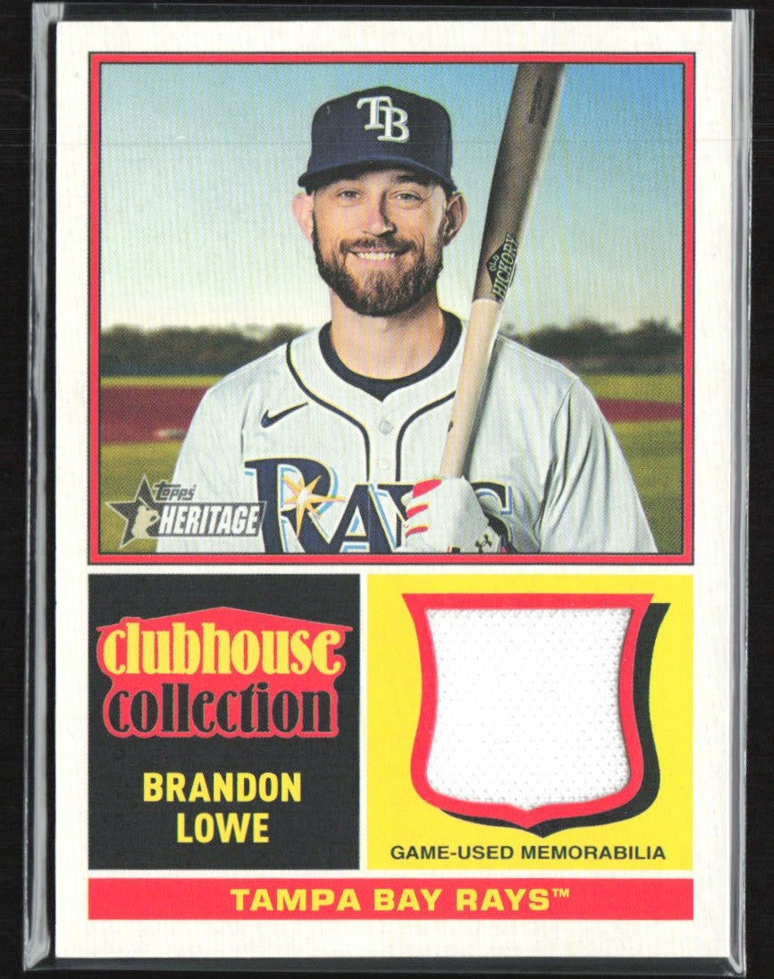 Brandon Lowe 2025 Topps Heritage Clubhouse Collection Jersey #CCR-BL