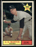 J.C. Martin 1961 Topps RC #124 Chicago White Sox