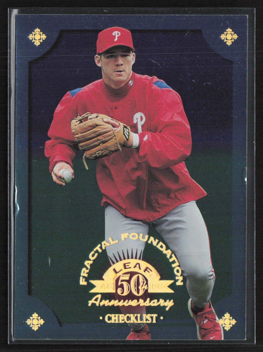 Scott Rolen 1998 Leaf Fractal Foundations /3999 #199 Philadelphia Phillies