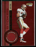 J.J. Stokes 2001 Pacific Invincible Red /750 Jersey #220 San Francisco 49ers