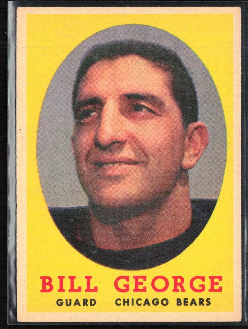 Bill George 1958 Topps #119 Chicago Bears