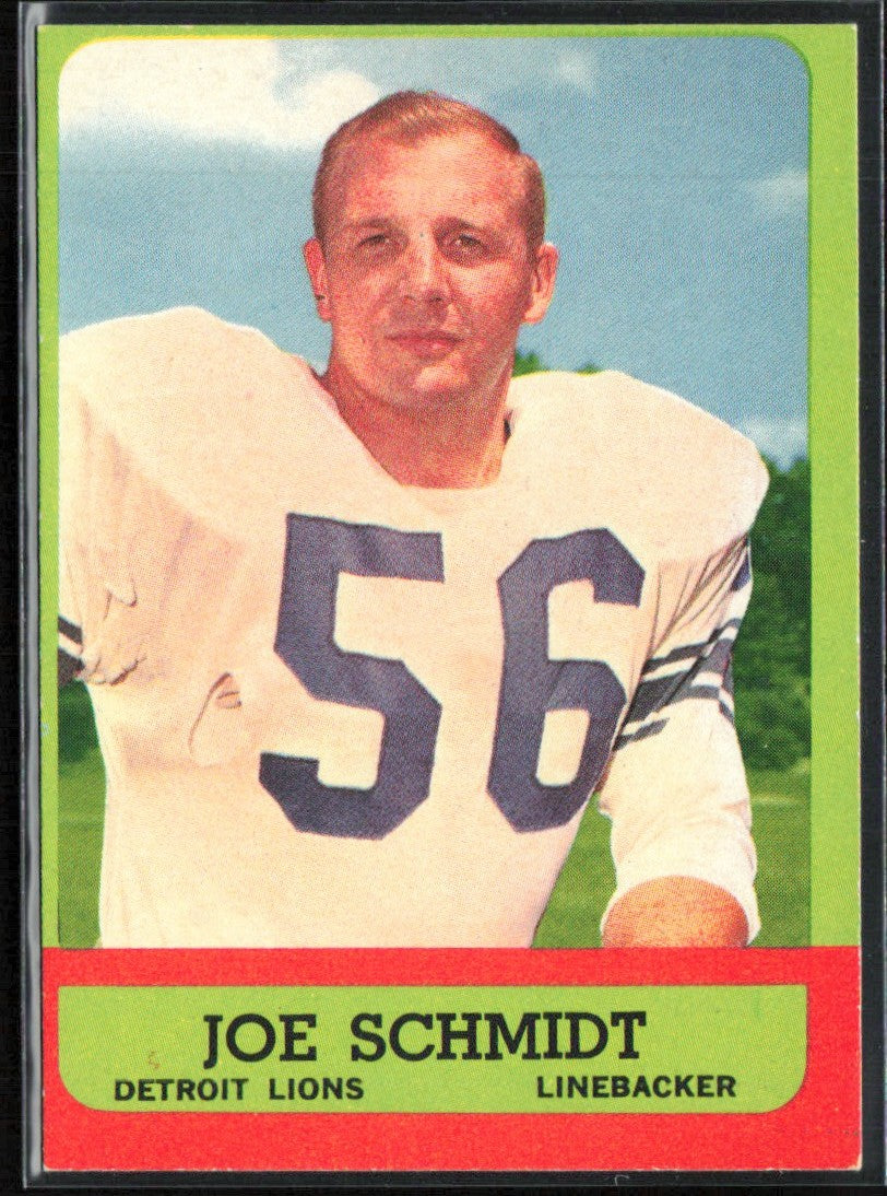 Joe Schmidt 1963 Topps #35 Detroit Lions