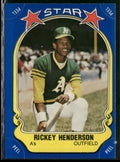 Rickey Henderson 1981 Fleer Star Stickers #54 Oakland Athletics