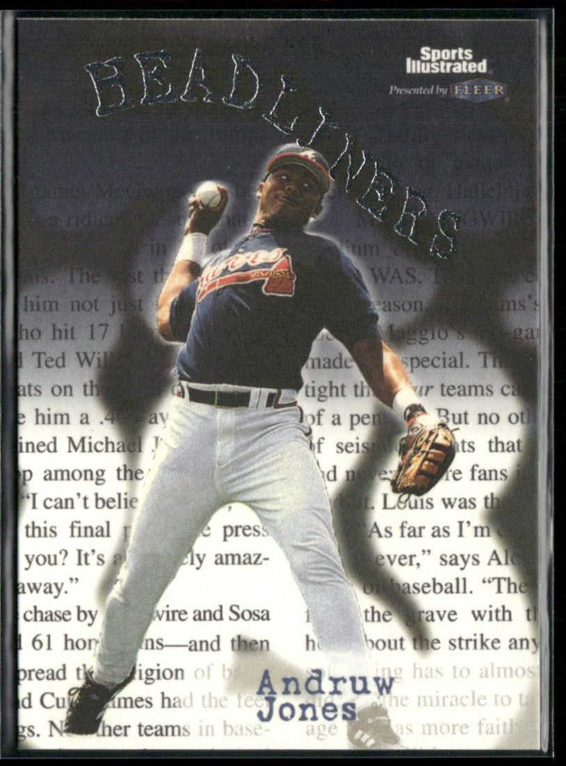 Andruw Jones 1999 Fleer Sports Illustrated Headliners #23 Atlanta Braves