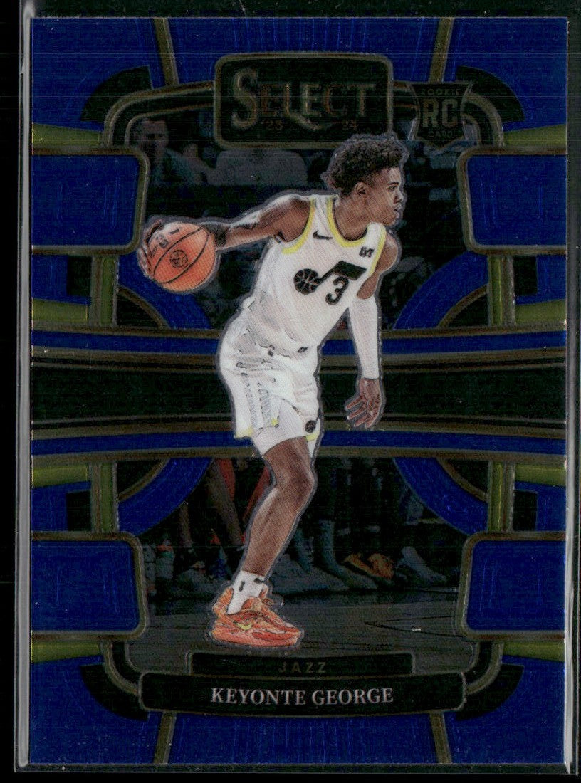 Keyonte George 2023 Panini Select Concourse Retail Blue RC #75 Utah Jazz