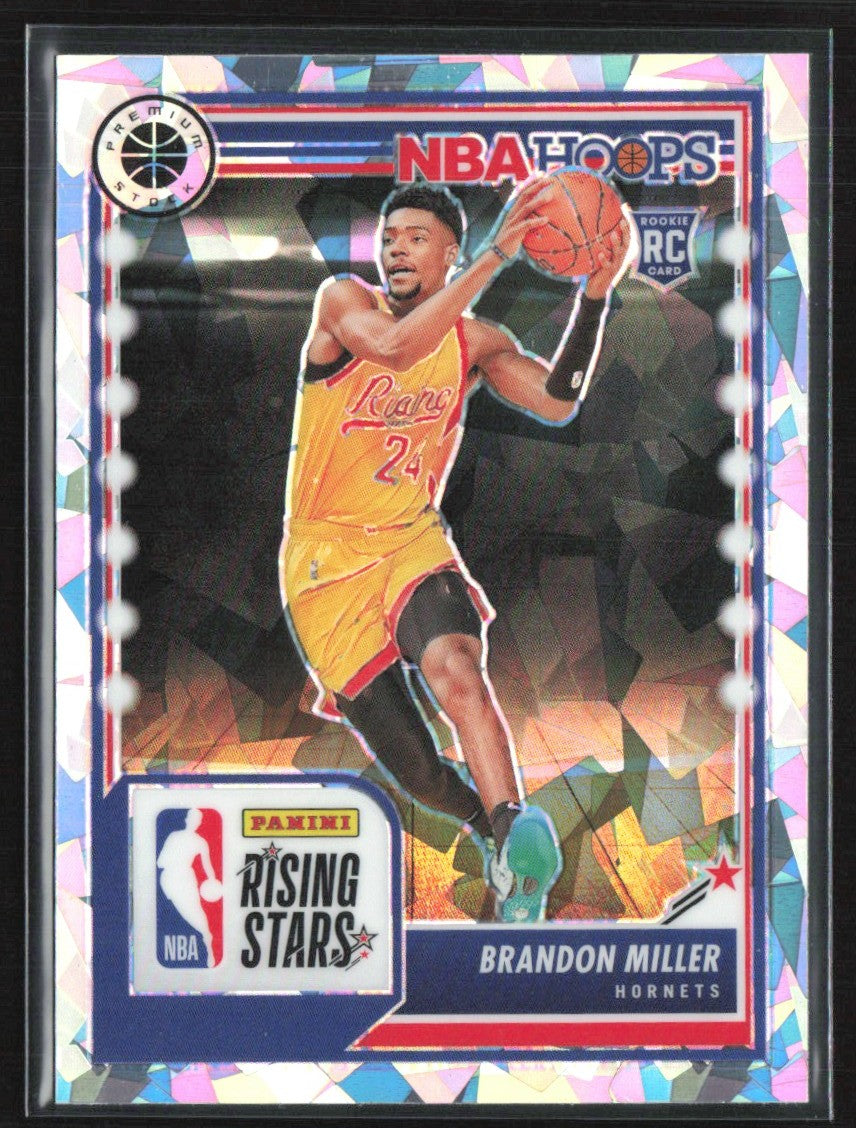 Brandon Miller 2023 Hoops Premium Stock Ice Prizm RC #298 Charlotte Hornets