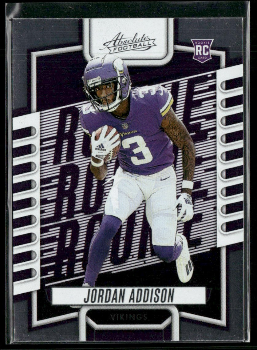 Jordan Addison 2023 Panini Absolute RC #112 Minnesota Vikings