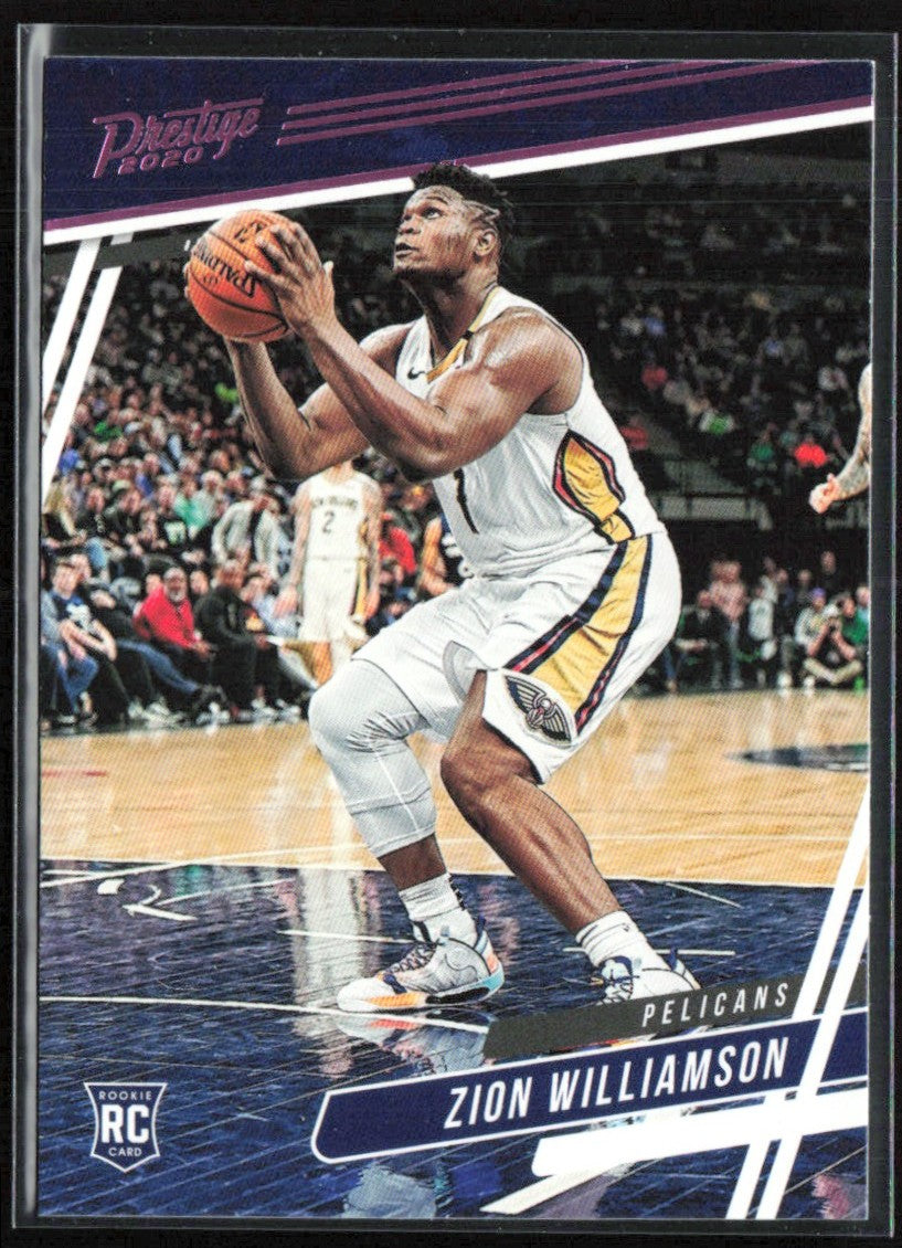 Zion Williamson 2019 Panini Chronicles Prestige Pink RC #60 New Orleans Pelicans
