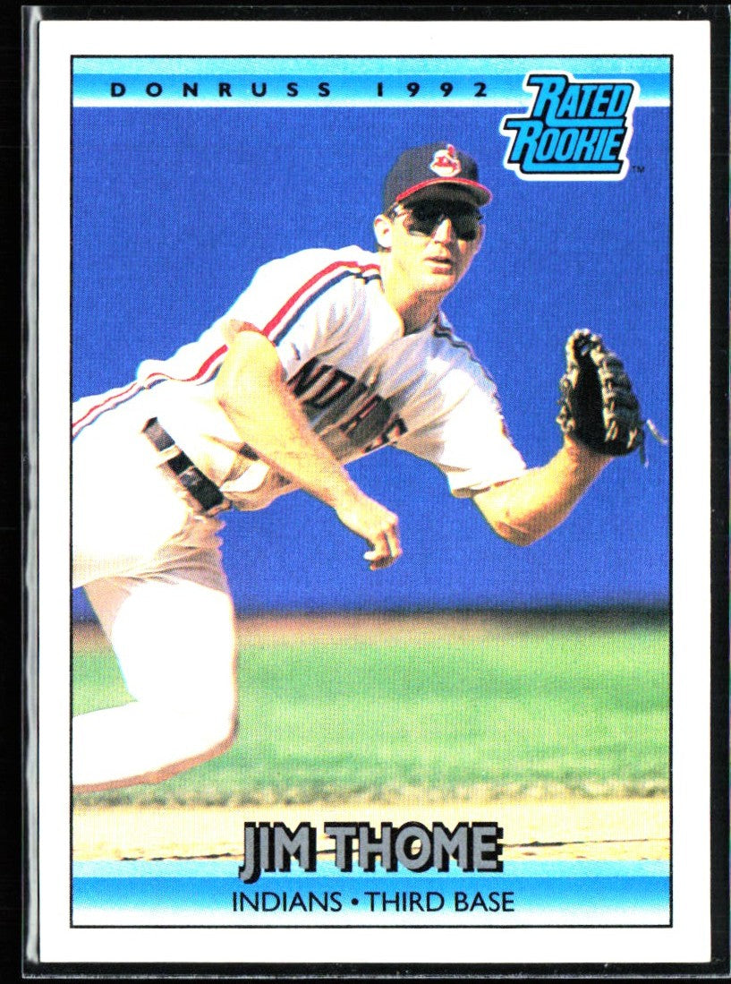 Jim Thome 1992 Donruss RC #406 Cleveland Indians
