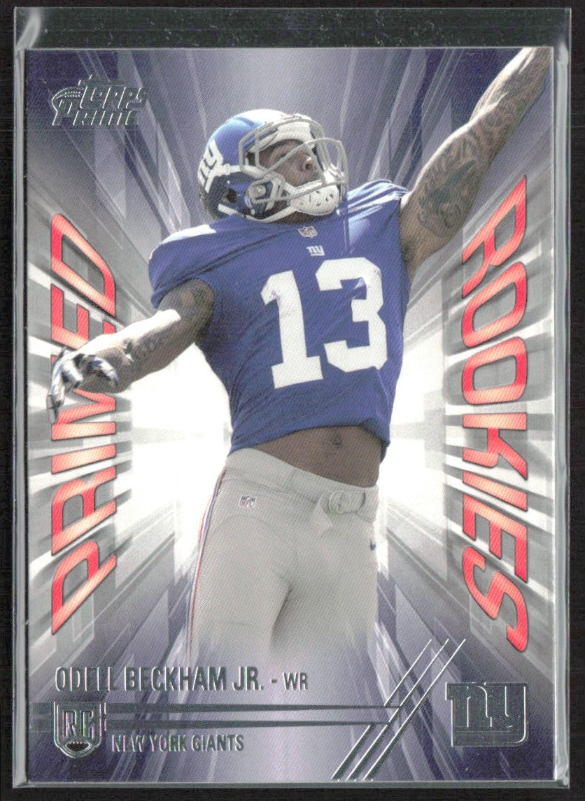 Odell Beckham Jr. 2014 Topps Prime Primed Rookies RC #PRO-OB New York Giants