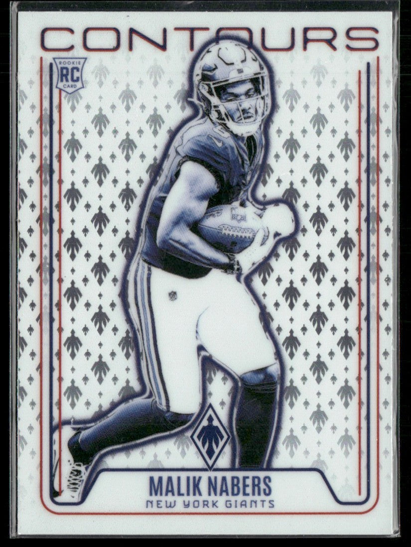Malik Nabers 2024 Panini Phoenix Contours RC #CON-MNS New York Giants