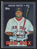 David Ortiz 2008 Topps Chrome Trading Card History AUTO #TCHC34 Boston Red Sox