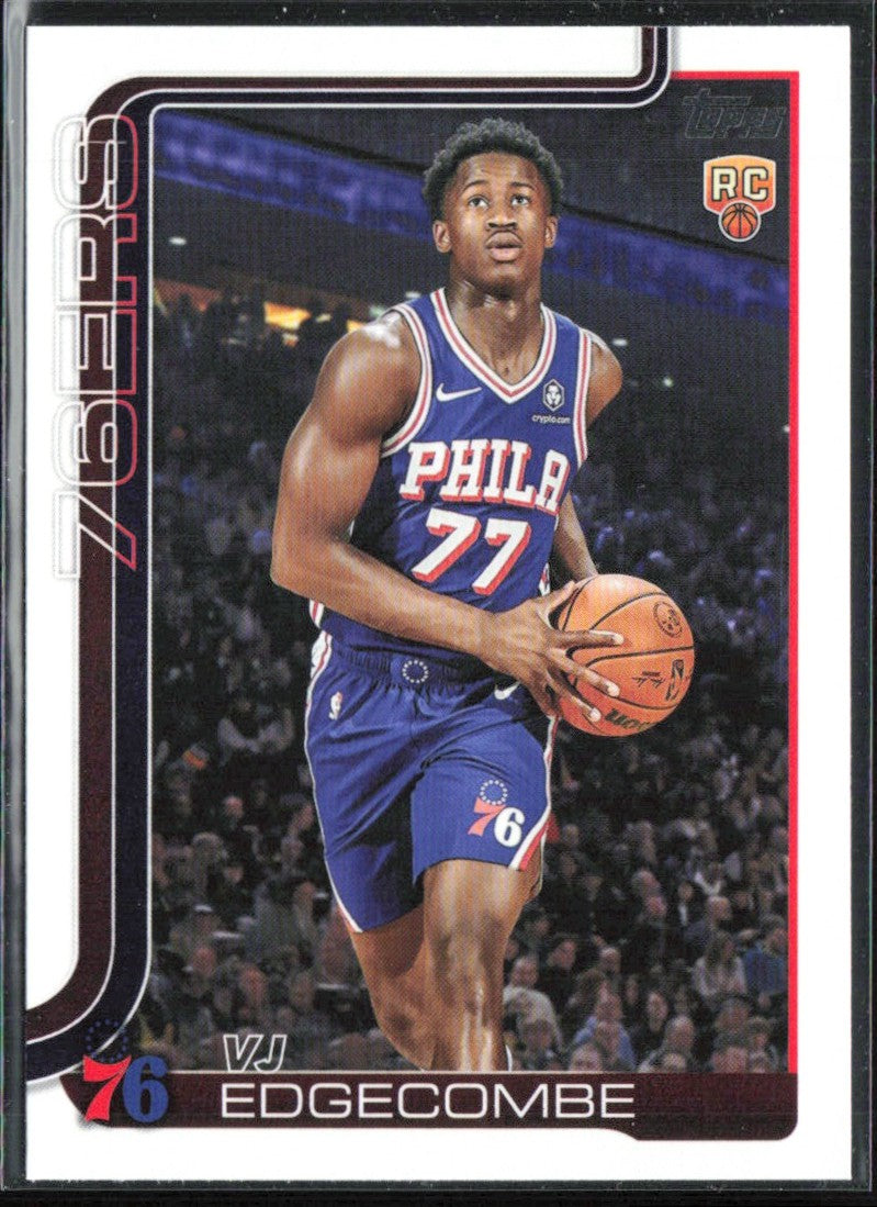VJ Edgecombe 2025 Topps RC #203 Philadelphia 76ers