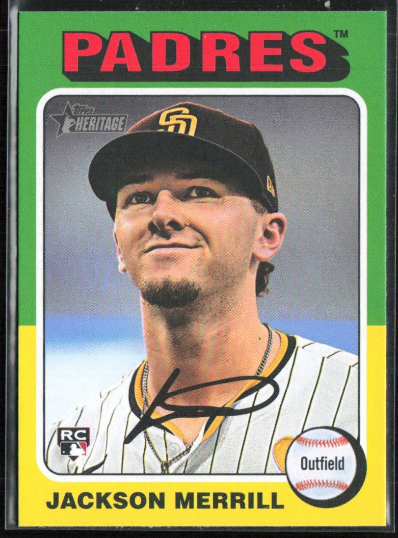 Jackson Merrill 2024 Topps Heritage RC #689 San Diego Padres