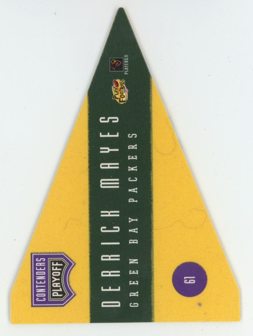 Derrick Mayes 1996 Playoff Contenders Pennants #61 Green Bay Packers