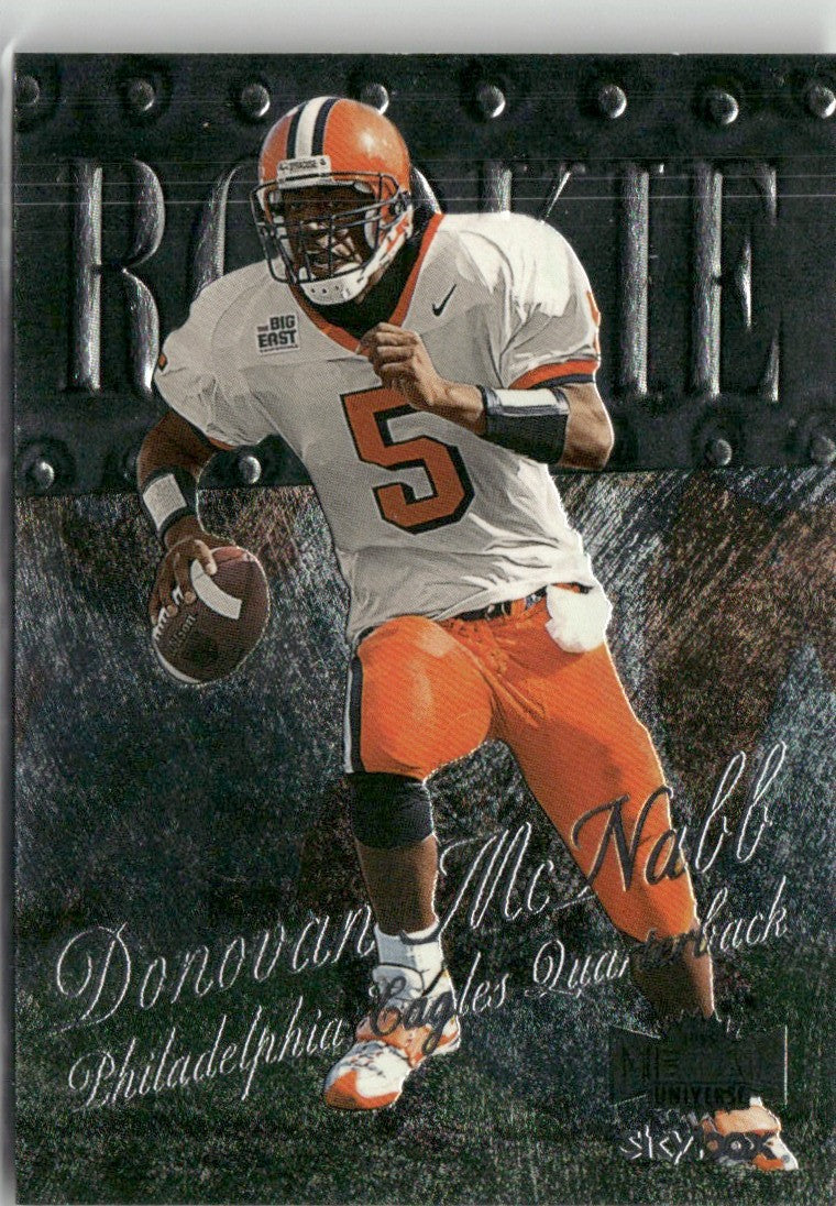 Donovan McNabb 1999 Skybox Metal Universe RC #213 Syracuse Orangemen