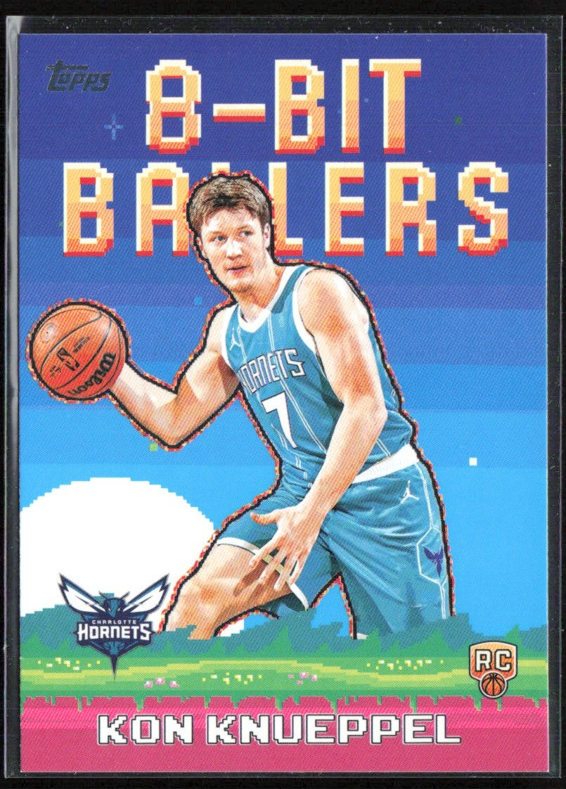 Kon Knueppel 2025 Topps 8-Bit Ballers RC #8B-34 Charlotte Hornets