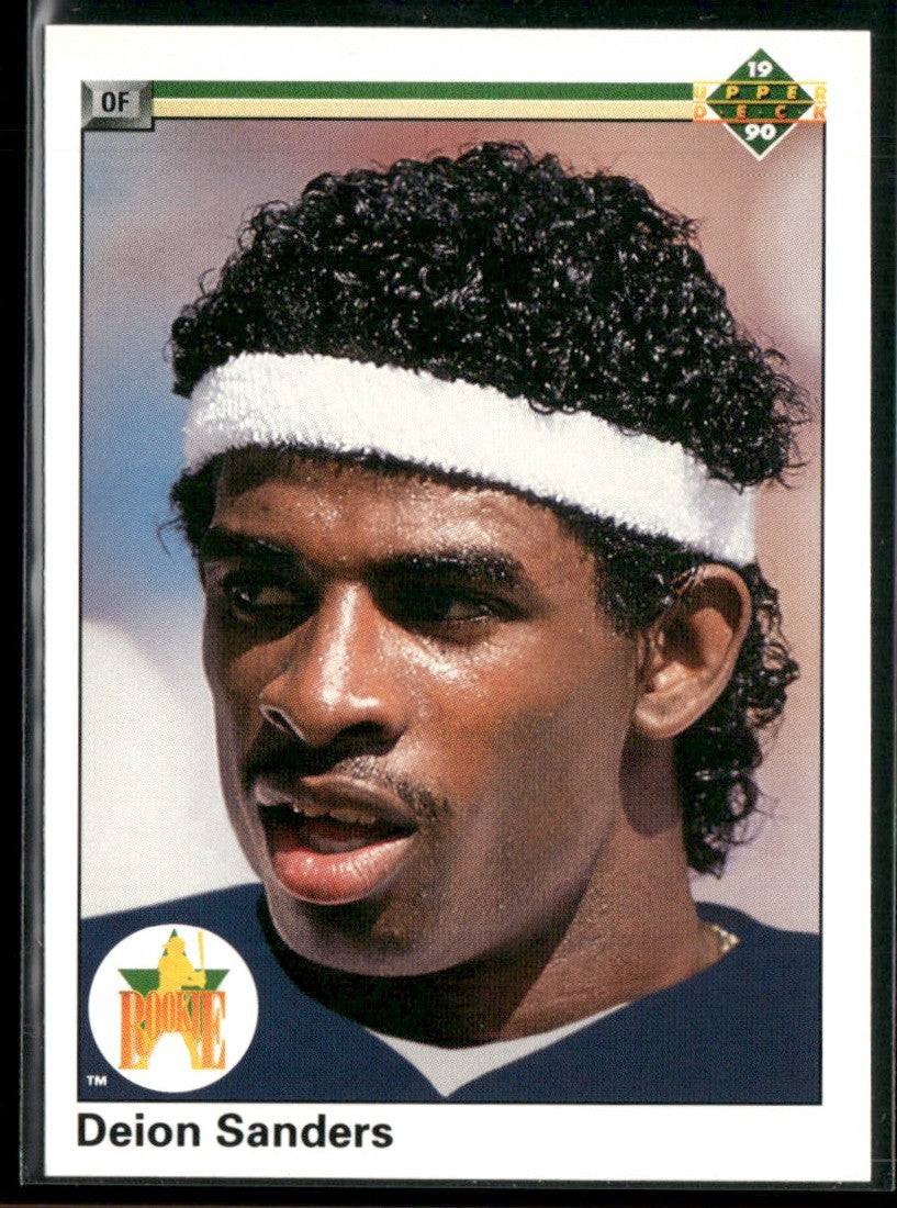 Deion Sanders 1990 Upper Deck RC #13 New York Yankees