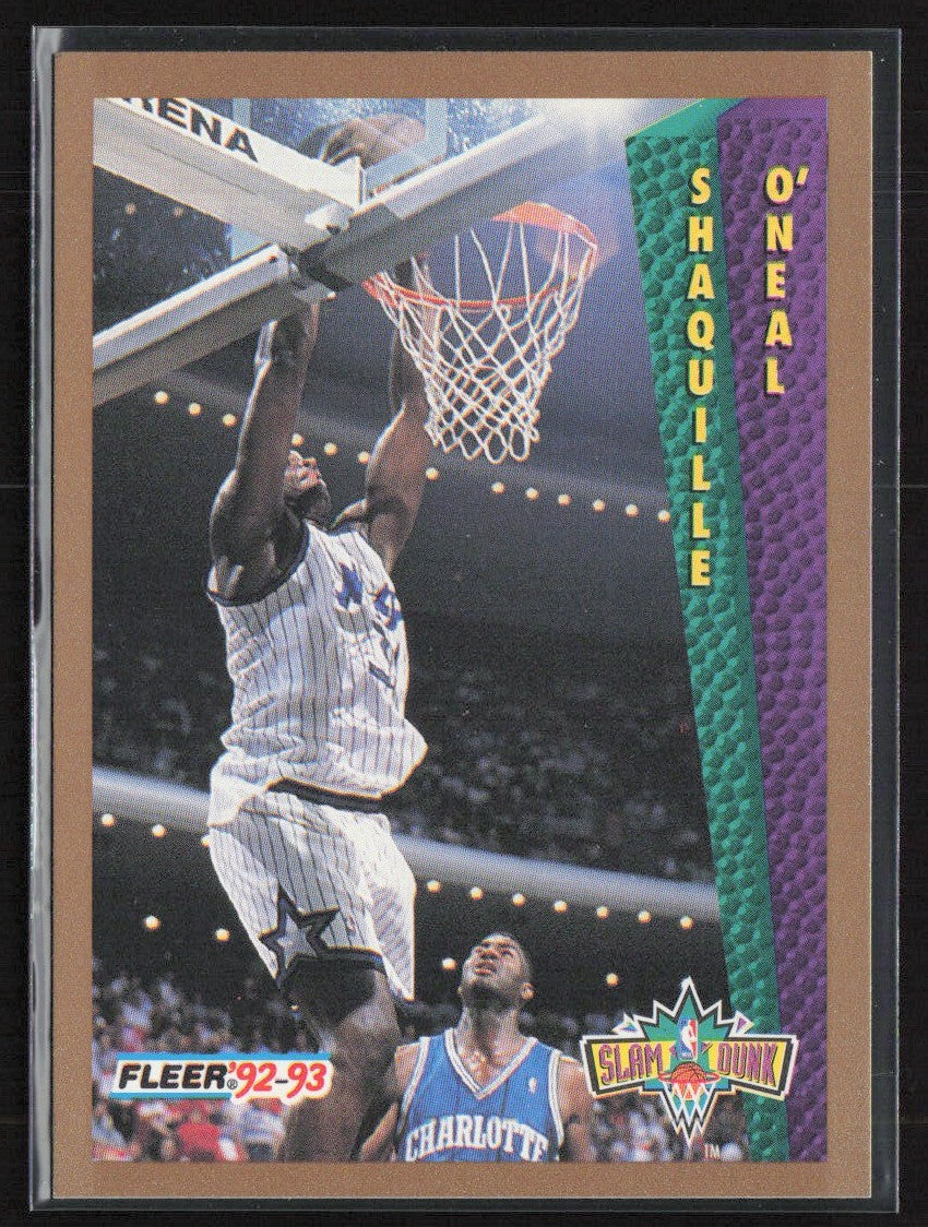 Shaquille O'Neal 1992 Fleer Slam Dunk #298 Orlando Magic