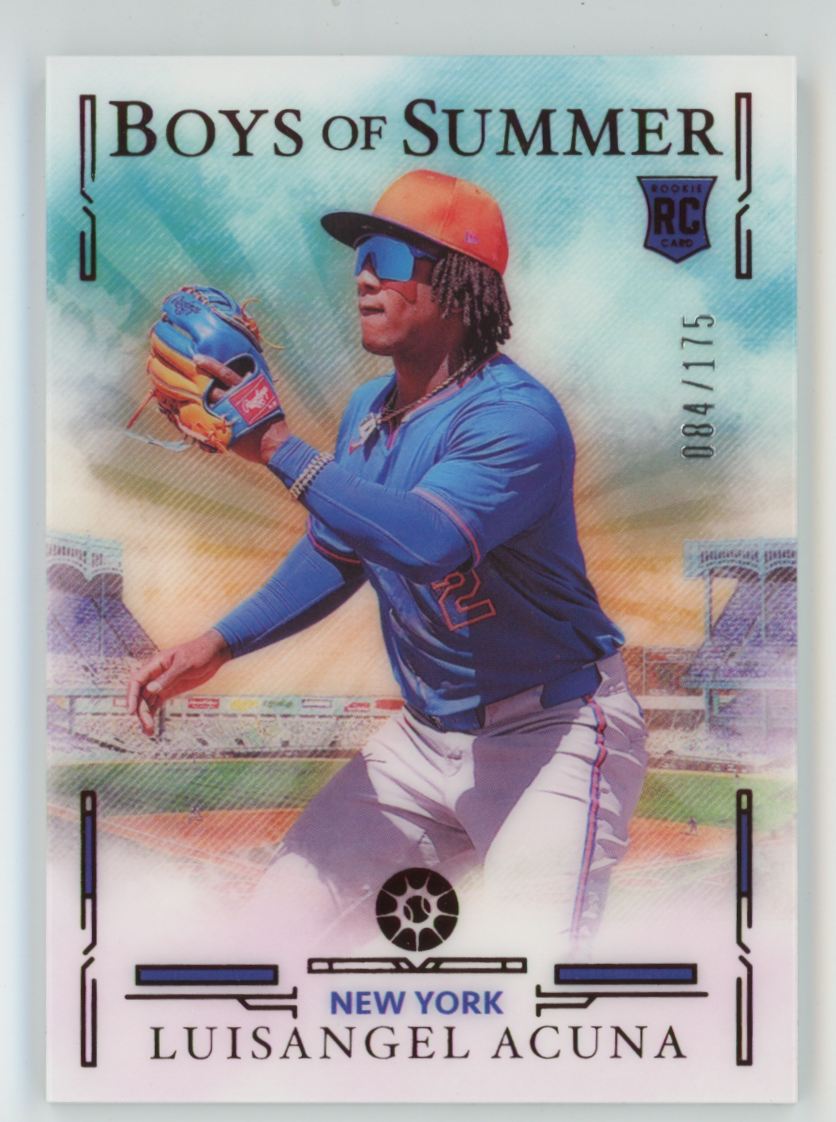Luisangel Acuna 2025 Panini Boys of Summer Red RC /175 #43 New York Mets