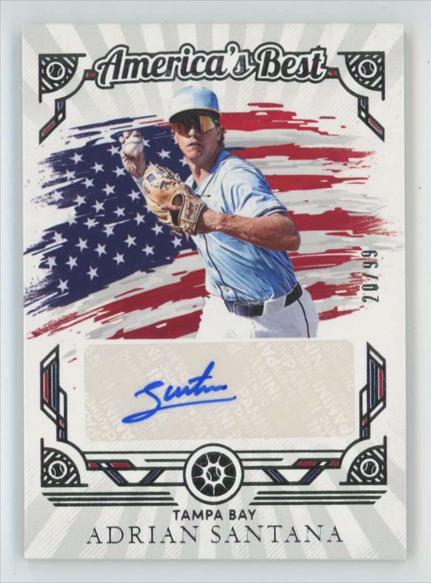 Adrian Santana 2025 Panini Boys of Summer America's Best AUTO /99 #ABS-ASA